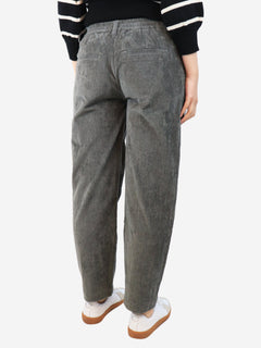 Grey straight-leg corduroy trousers - size UK 8 Trousers Brunello Cucinelli 