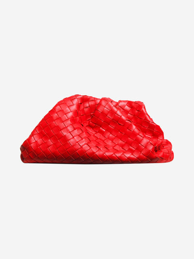 Red The Pouch Intrecciato leather clutch bag Clutch bags Bottega Veneta 