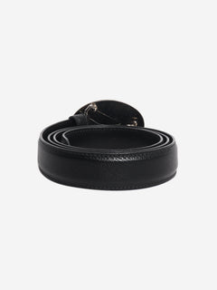 Black Saffiano leather logo belt Belts Prada 