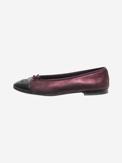 Purple ballet flats - size EU 38.5 (UK 5.5) Flat Shoes Chanel 