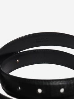 Black Saffiano leather logo belt Belts Prada 