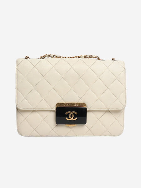 Ivory leather 2016 Beauty lock flap bag product image