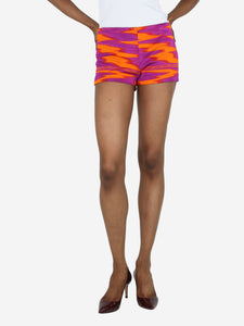 Missoni Purple and orange mini shorts - UK 8