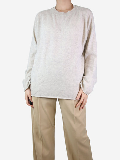 Light grey flecked jumper - size S