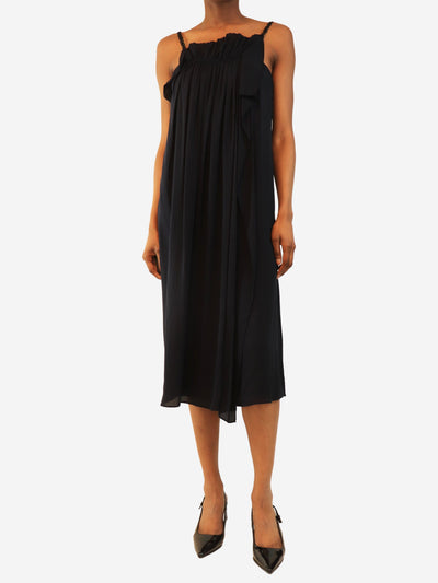 Navy silk slip dress - size UK 6 Dresses Philip Lim 