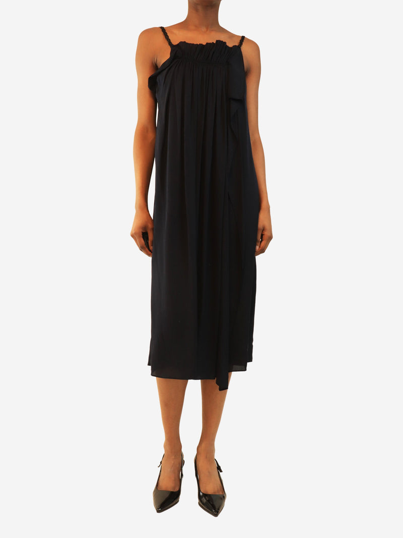 Navy silk slip dress - size UK 6 Dresses Philip Lim 