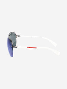 Prada Blue aviator tinted sunglasses