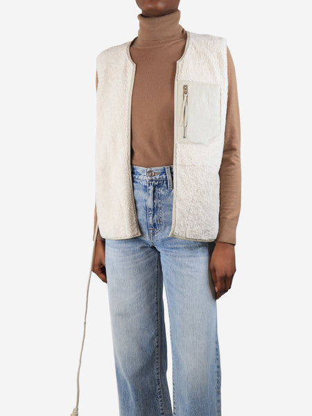 Ivory Oliver shearling vest - size XS alternate image