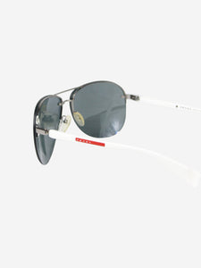 Prada Blue aviator tinted sunglasses