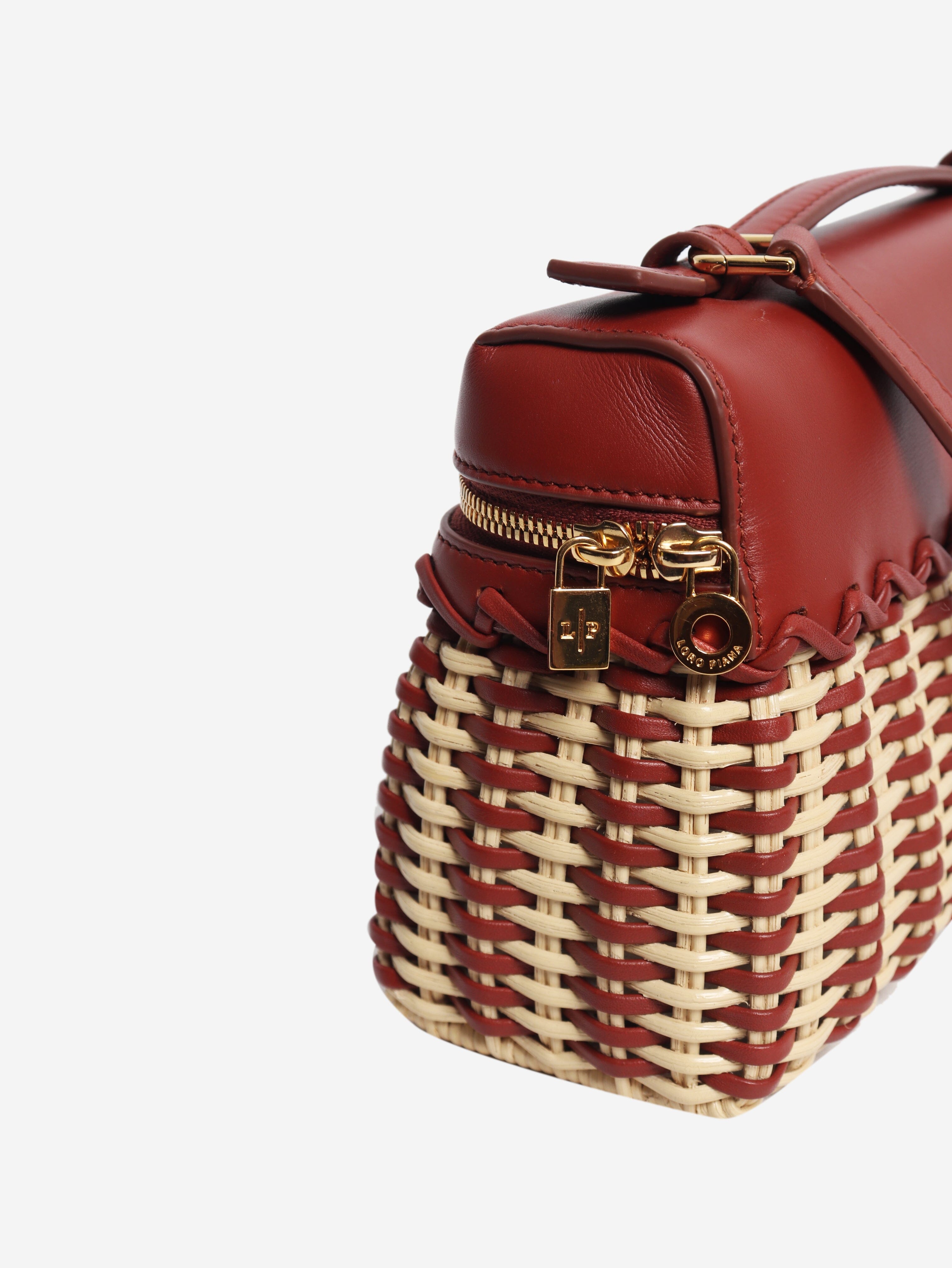 Brown Extra Pocket Wicker bag Cross-body Bags Loro Piana 