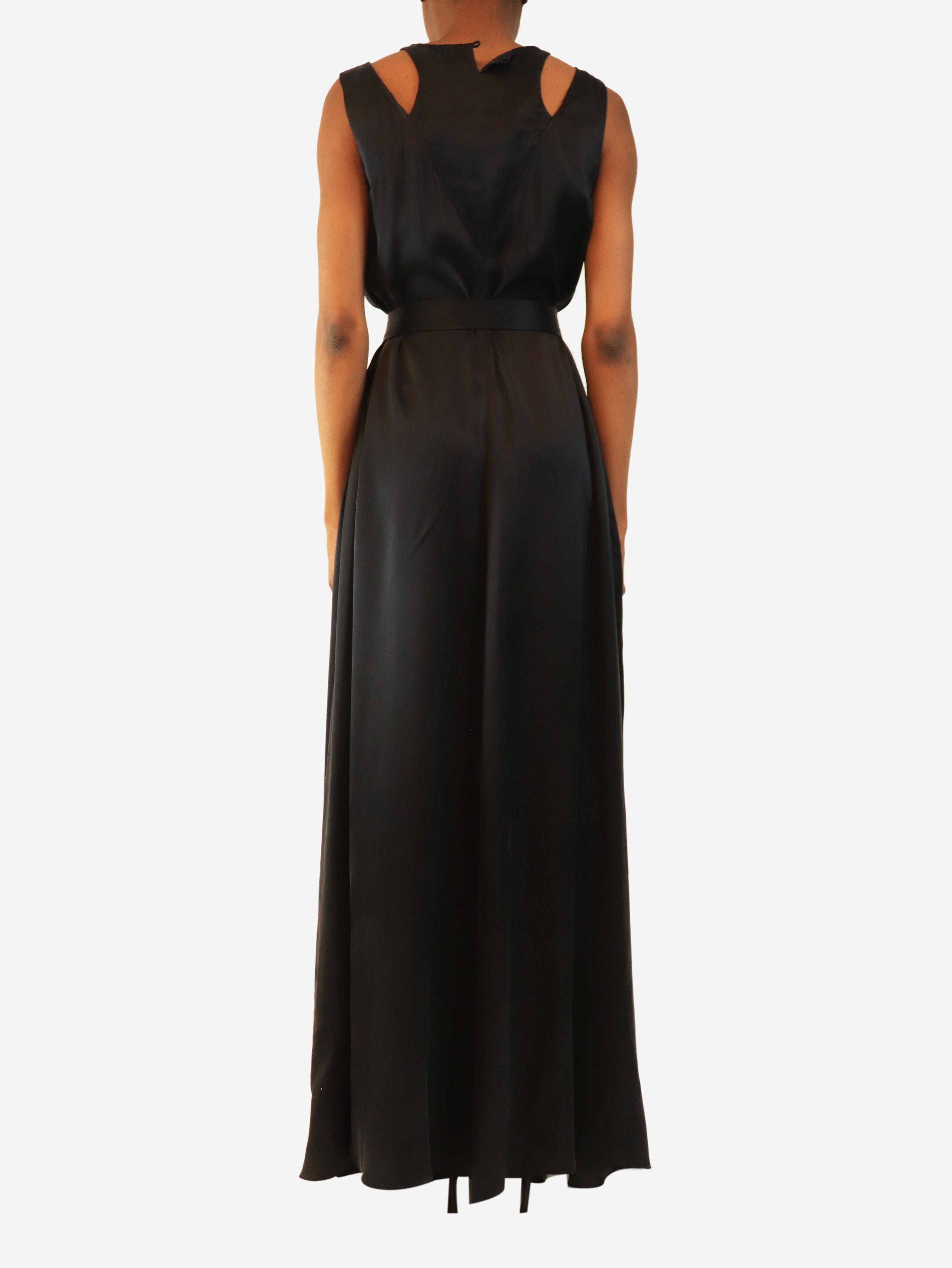 Black silk maxi dress - size UK 8 Dresses Kenzo 