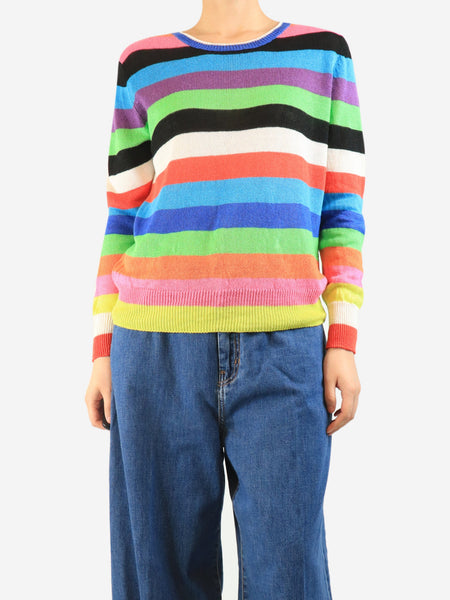 Multicolour striped sweater - size M product image