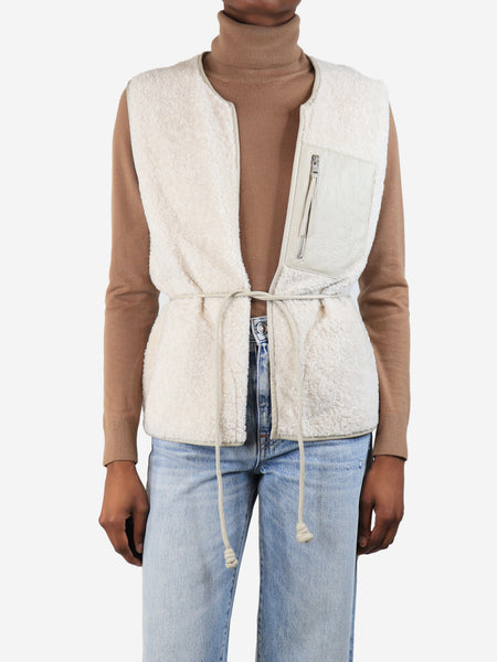 Ivory Oliver shearling vest - size XS product image