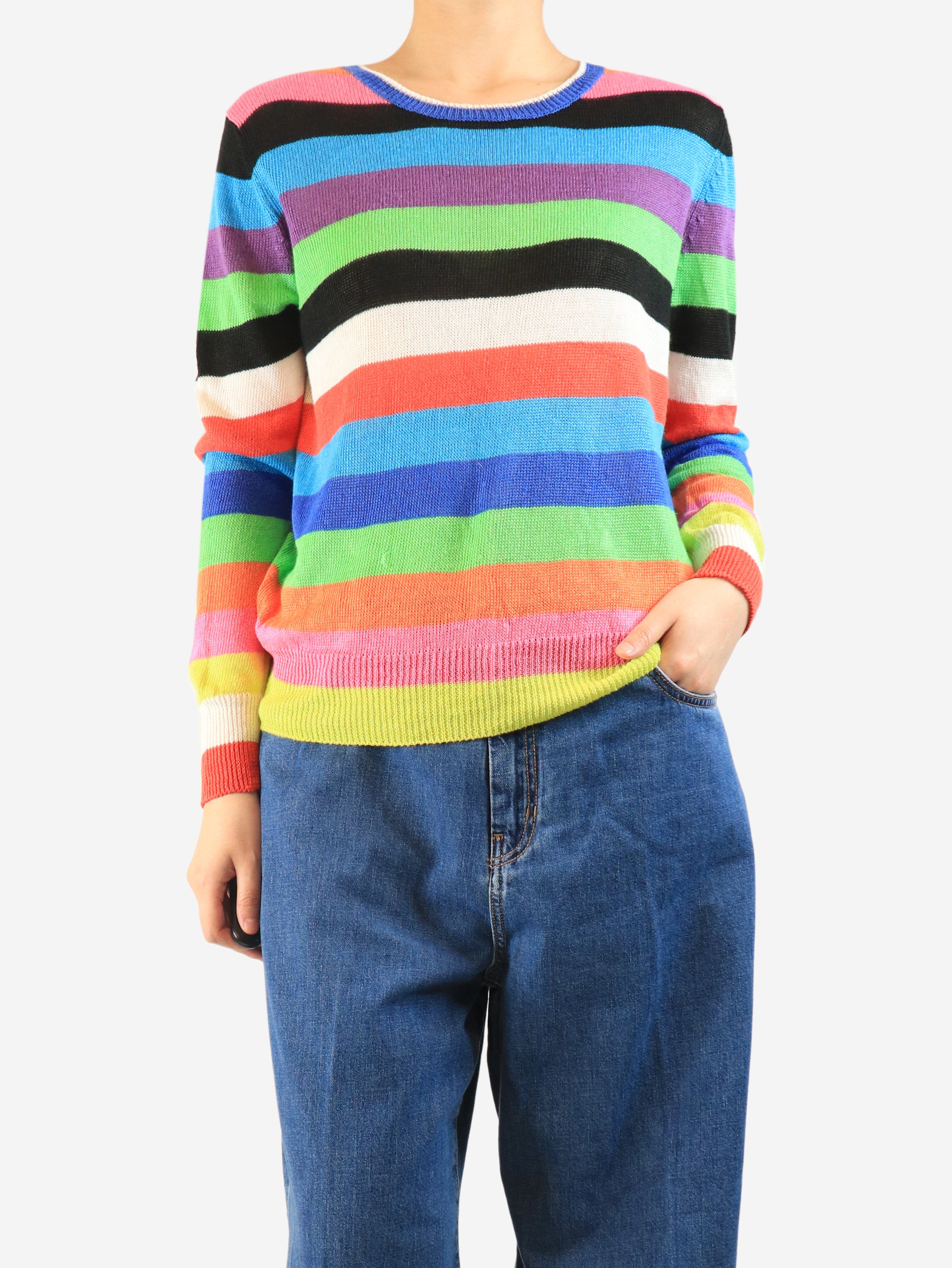 Multicolour striped sweater - size M Knitwear Weekend Max Mara 