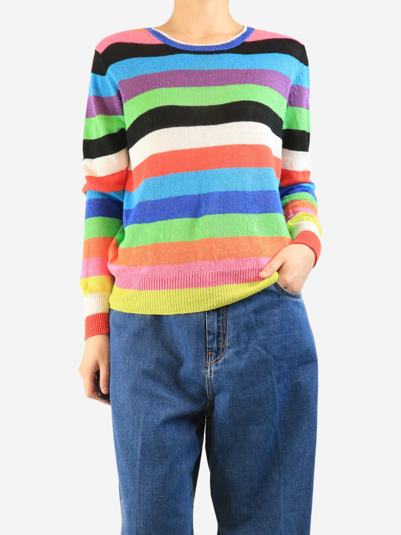 Multicolour striped sweater - size M Knitwear Weekend Max Mara 