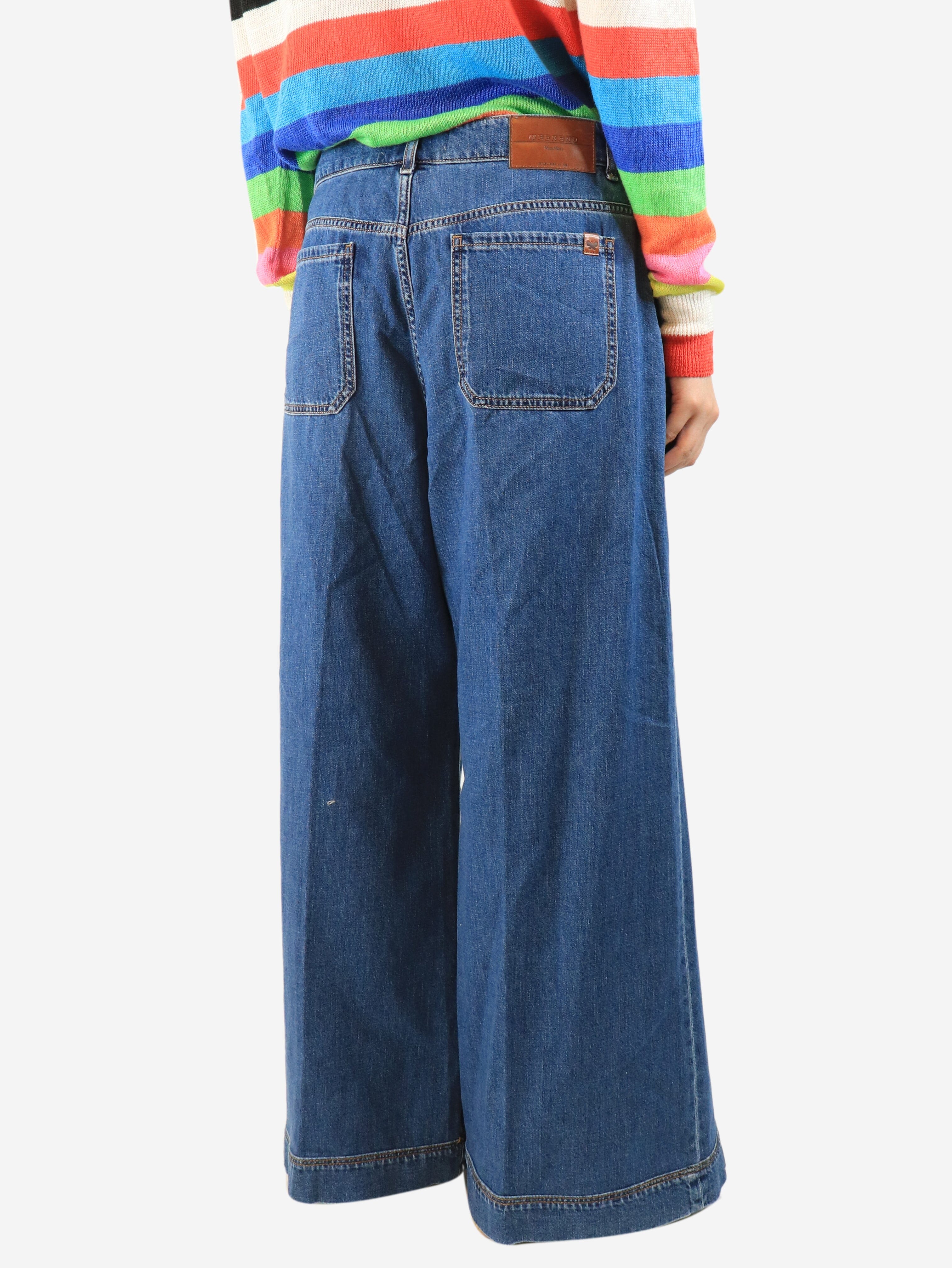 Blue wide-leg jeans - size UK 14 Denim Weekend Max Mara 