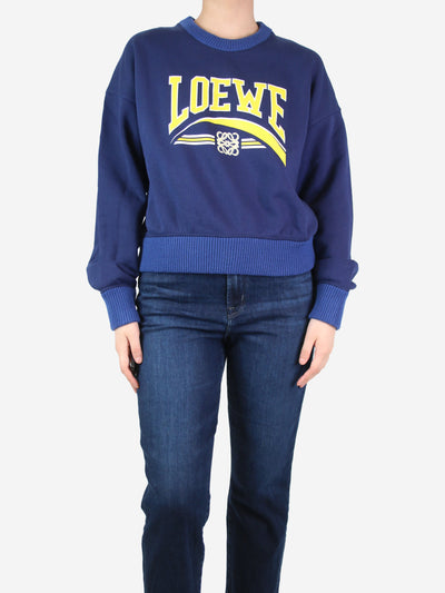 Blue graphic print sweatshirt - size M Tops Loewe 