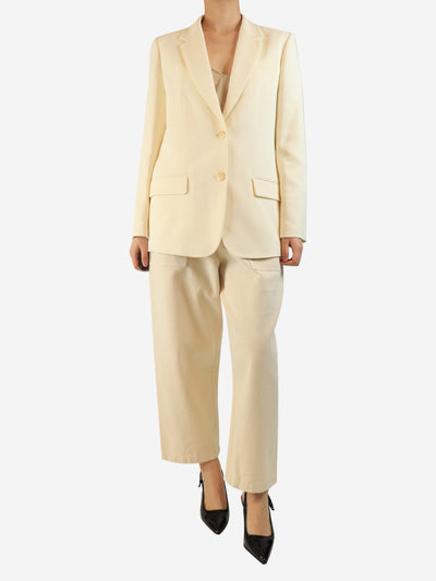 Cream single breasted blazer - size UK 10 Coats & Jackets Joseph 