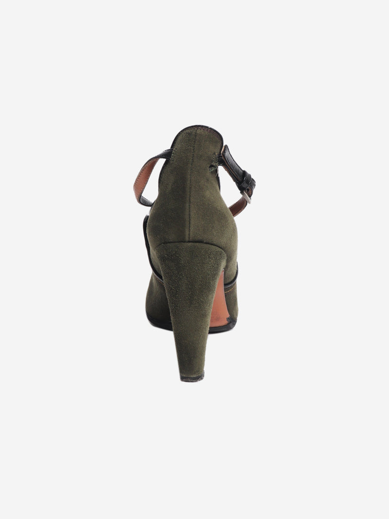 Green suede heels - size EU 35.5 (UK 2.5) Heels Alaia 