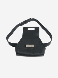 Bottega Veneta Black Geometric leather belt bag