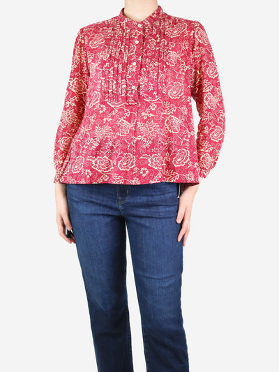 Red cotton printed blouse - size UK 12 Tops Isabel Marant Etoile 