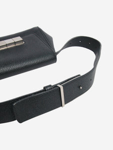 Bottega Veneta Black Geometric leather belt bag