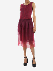Burberry Purple sleeveless tulle dress - size IT 36