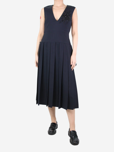 Blue sleeveless beaded dress - size US 6 Dresses Duncan 