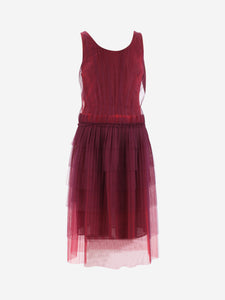 Burberry Purple sleeveless tulle dress - size IT 36
