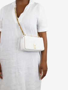 Burberry White small Lola bag