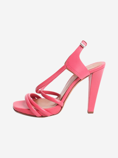 Pink leather strappy sandals - size EU 38.5 Heels Philosophy 