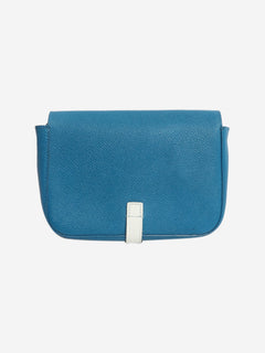 Blue leather strap clutch bag Cross-body Bags Celine 