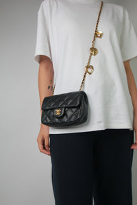 Chanel Black lambskin Classic single flap bag