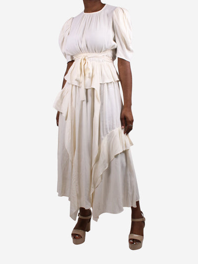 Cream short-sleeved dress - size US 8 Dresses Ulla Johnson 