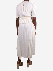 Ulla Johnson Cream short-sleeved dress - size US 8