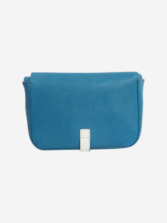 Blue leather strap clutch bag Cross-body Bags Celine 