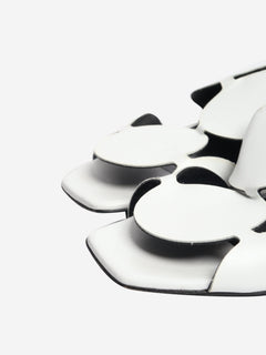 White leather cutout mules - size EU 38.5 Heels Pierre Hardy 