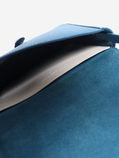 Blue leather strap clutch bag Cross-body Bags Celine 