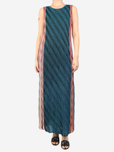 Multicolour lurex maxi dress - size UK 8 Dresses Missoni 