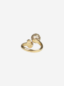 Christian Dior Gold pearl ring