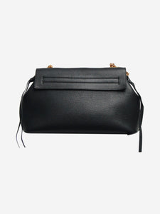 Valentino Black V-Ring leather shoulder bag