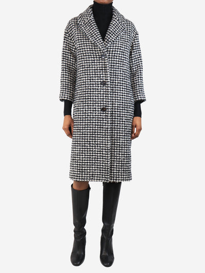 Black and white wool houndstooth coat - size UK 6 Coats & Jackets S Max Mara 