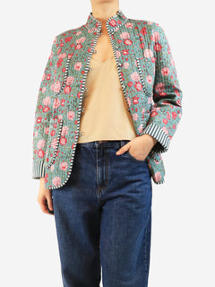 Teal Matilda quilted floral jacket - size M Coats & Jackets Maria De La Orden 