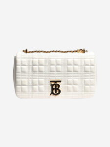 Burberry White small Lola bag