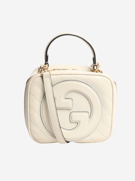 Cream Blondie leather top handle bag product image