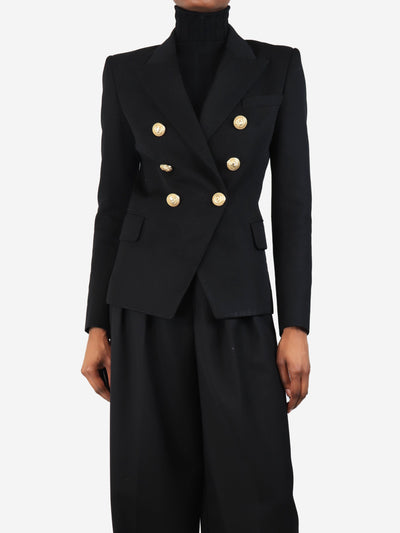Black double breasted blazer - size UK 8 Coats & Jackets Balmain 
