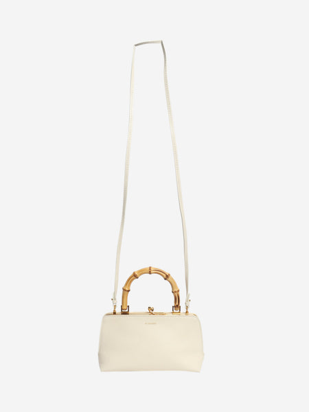 Cream Goji leather 2way bag alternate image