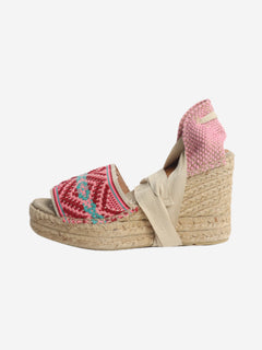 Pink espadrille wedge heels - size EU 39 (UK 6) Heels Penelope Chilvers 