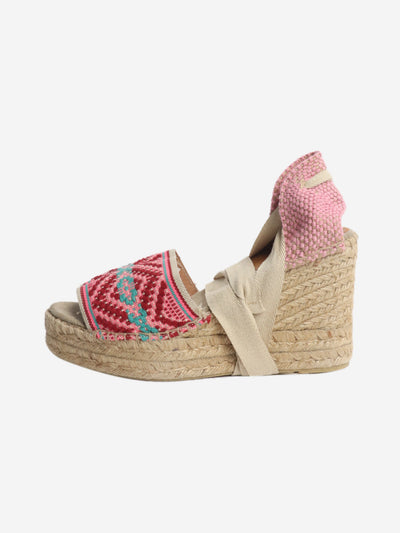Pink espadrille wedge heels - size EU 39 (UK 6) Heels Penelope Chilvers 