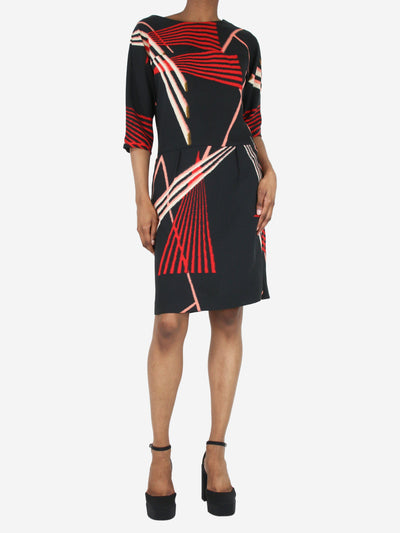 Multi printed open-back midi dress - size UK 6 Dresses Marni 